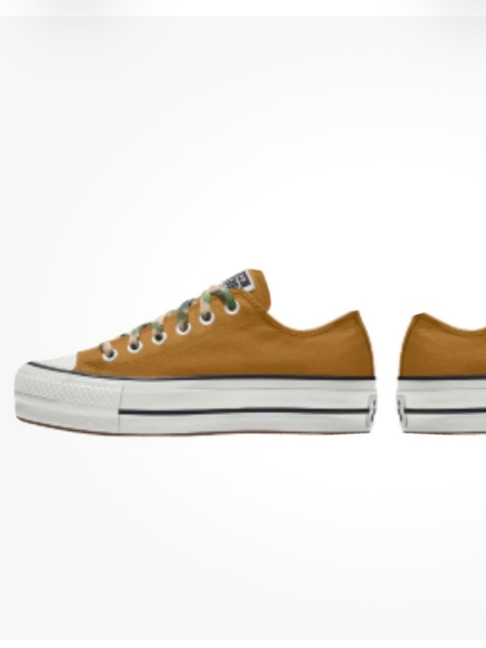 Converse Low Top Sneakers in Tan Canvas with White Accents